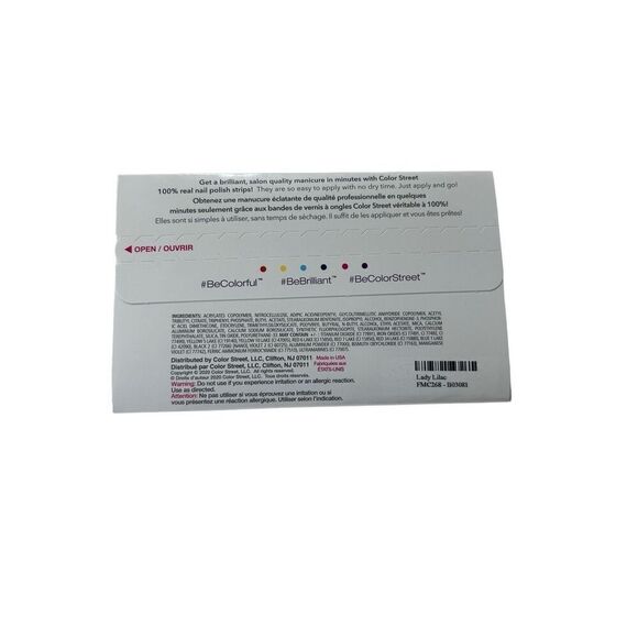 Lady Lilac Color Street Nail Polish Strips New FMC268-B03081 - Picture 2 of 2